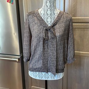(SEED) animal print blouse